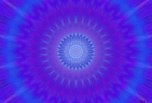 Modrofialová meditace